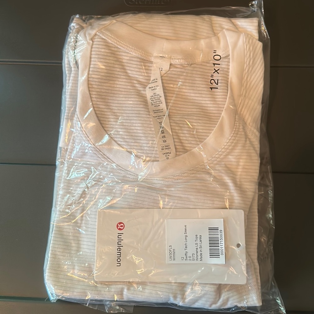 NWT Lululemon Swiftly Tech LS Shirt 12